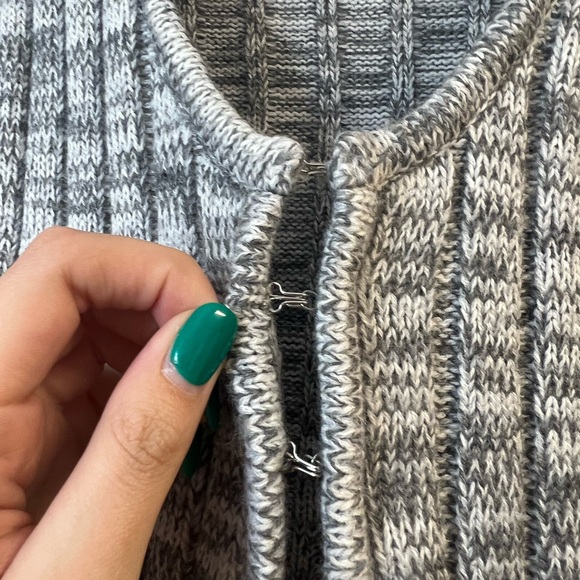 Cropped Grey Garage Cardigan - Picture 3 of 3